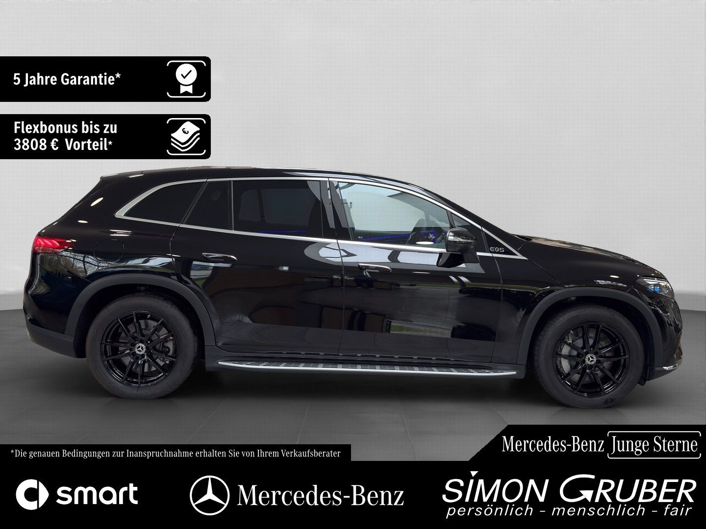 Fahrzeugabbildung Mercedes-Benz EQS 450 4M SUV Pano Hyper AHK Mod 2026 118kwh