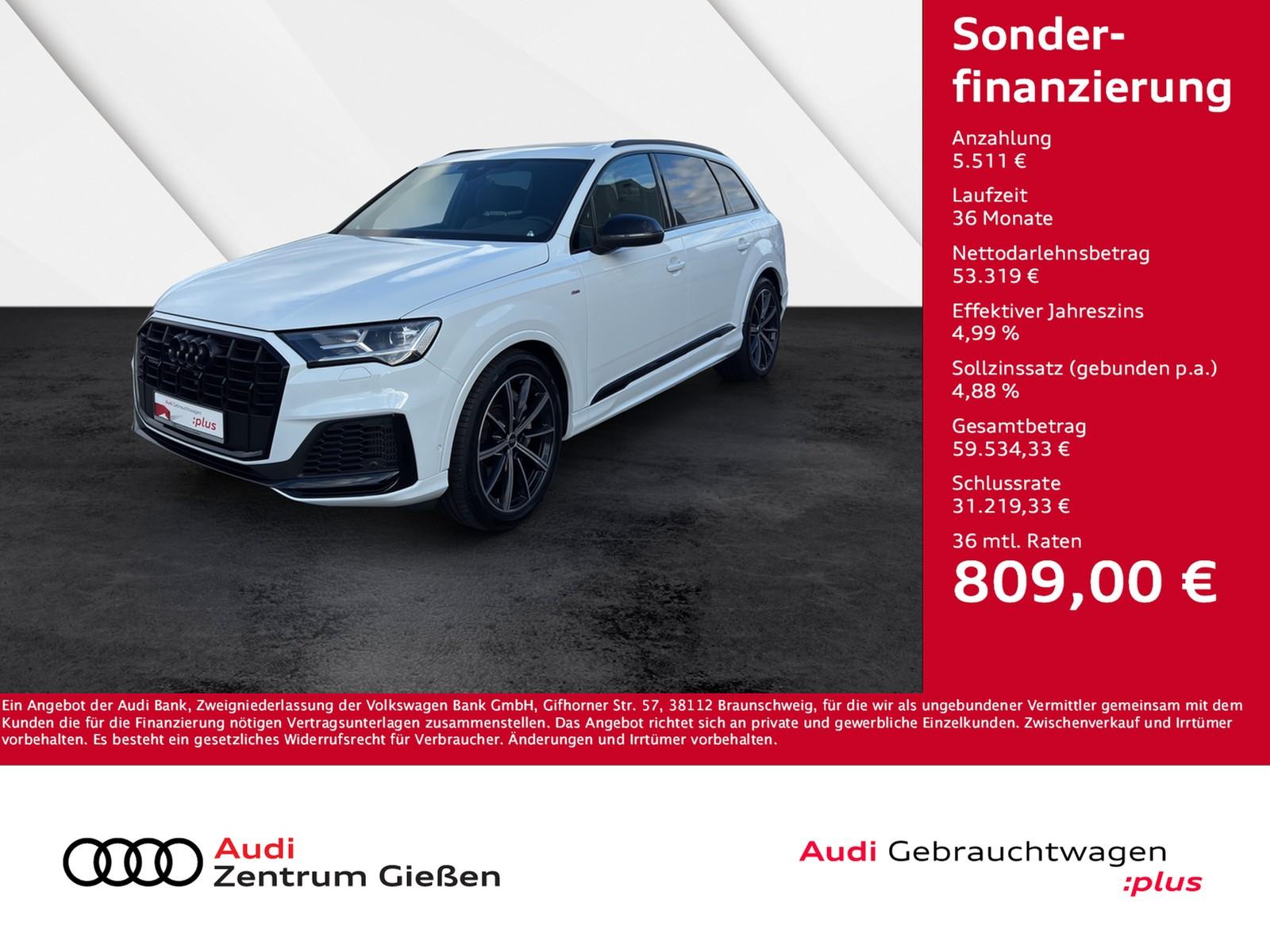 Audi Q7 55 TFSI e quattro S line Black Pano B&O