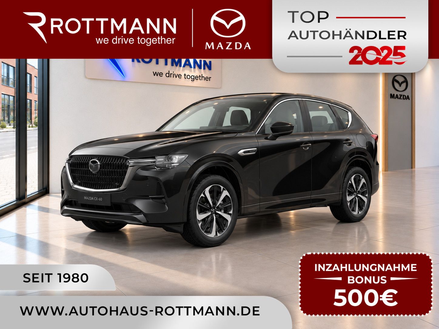 Mazda CX-60 2026 eSKYACTIV D 200ps Aut. Takumi Leder-W