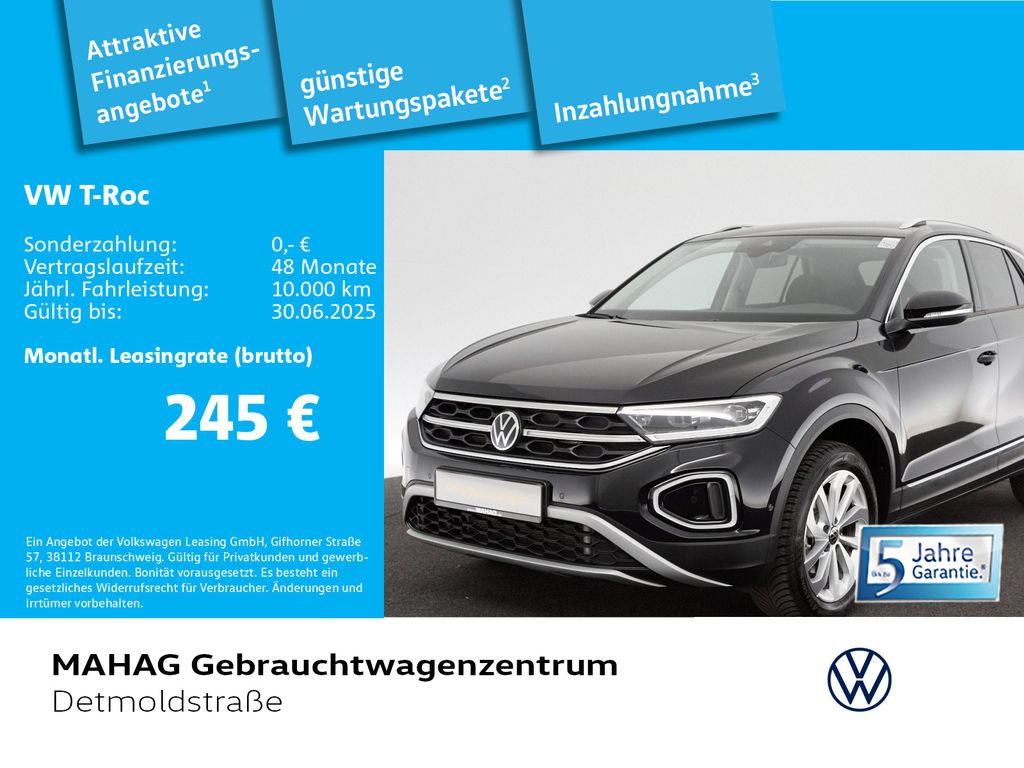 Volkswagen T-Roc 1.5 TSI STYLE Navi IQ.LIGHT AHK Kamera 6-G