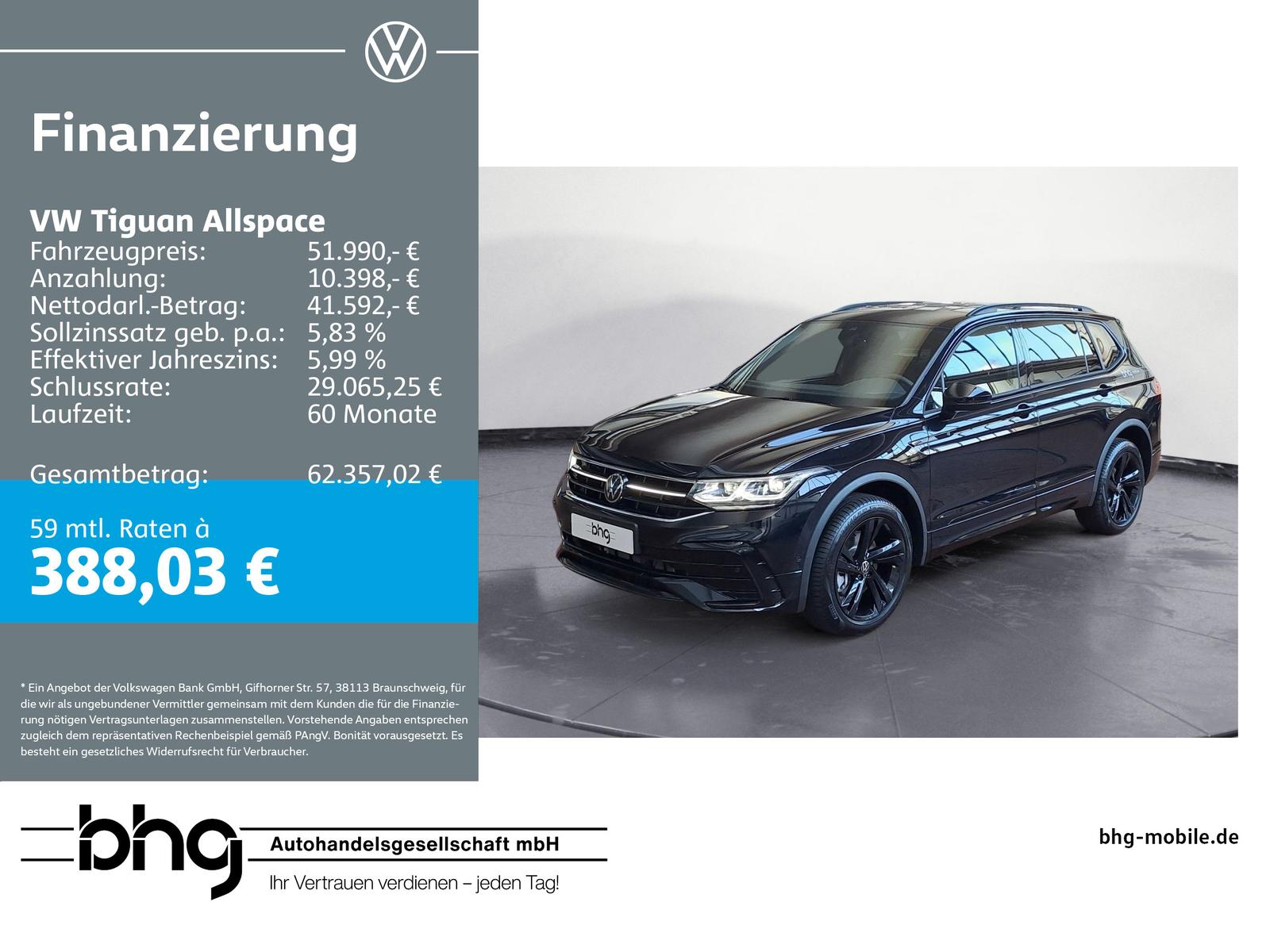 Volkswagen Tiguan Allspace R-Line 2,0 l TDI SCR 4MO TION 7-
