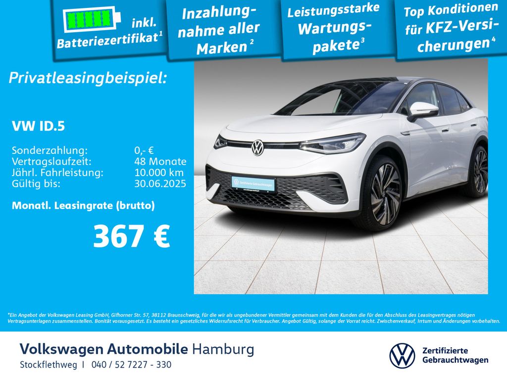 Volkswagen ID.5 Pro Performance AHK Navi Wärmep. HUD Pano