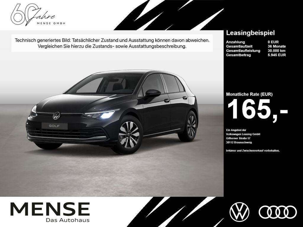 Golf VIII 1.0 TSI Move CarPlay LED VirtualCP PDC