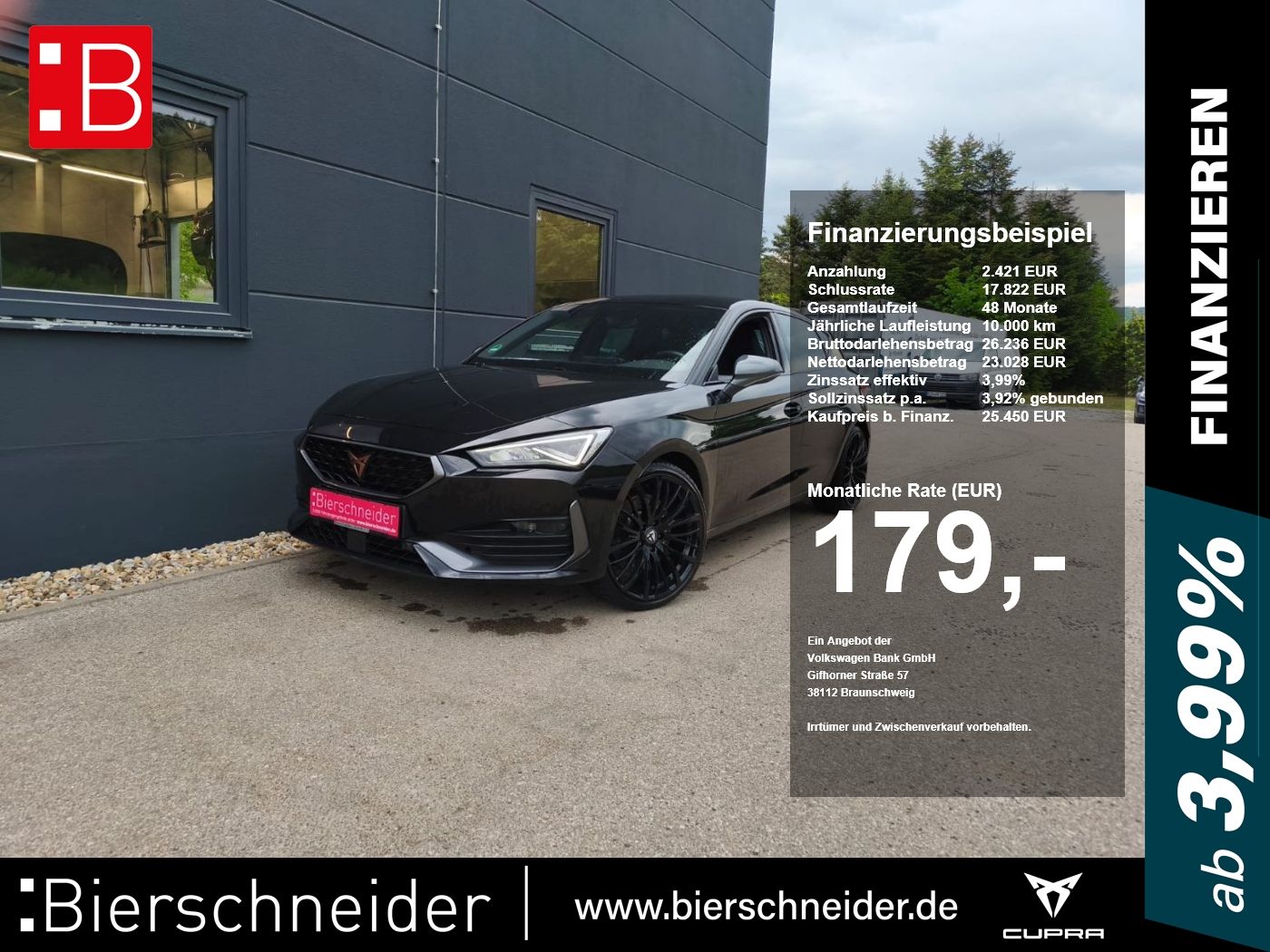 Cupra Leon 2.0 TSI DSG VZ Fahrass. L KAMERA Connectivi