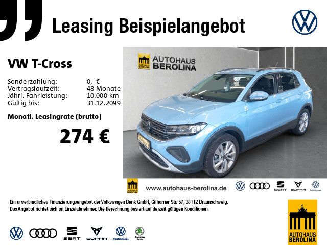 Volkswagen T-Cross 1.0 TSI Life DSG *R-CAM*SHZ*App-Connect*