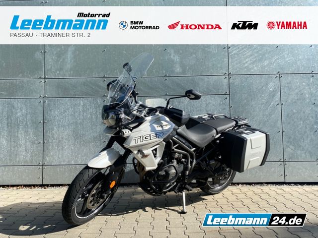 Triumph Tiger XRX 800 Wilbers Tieferlegung Seitenkoffer