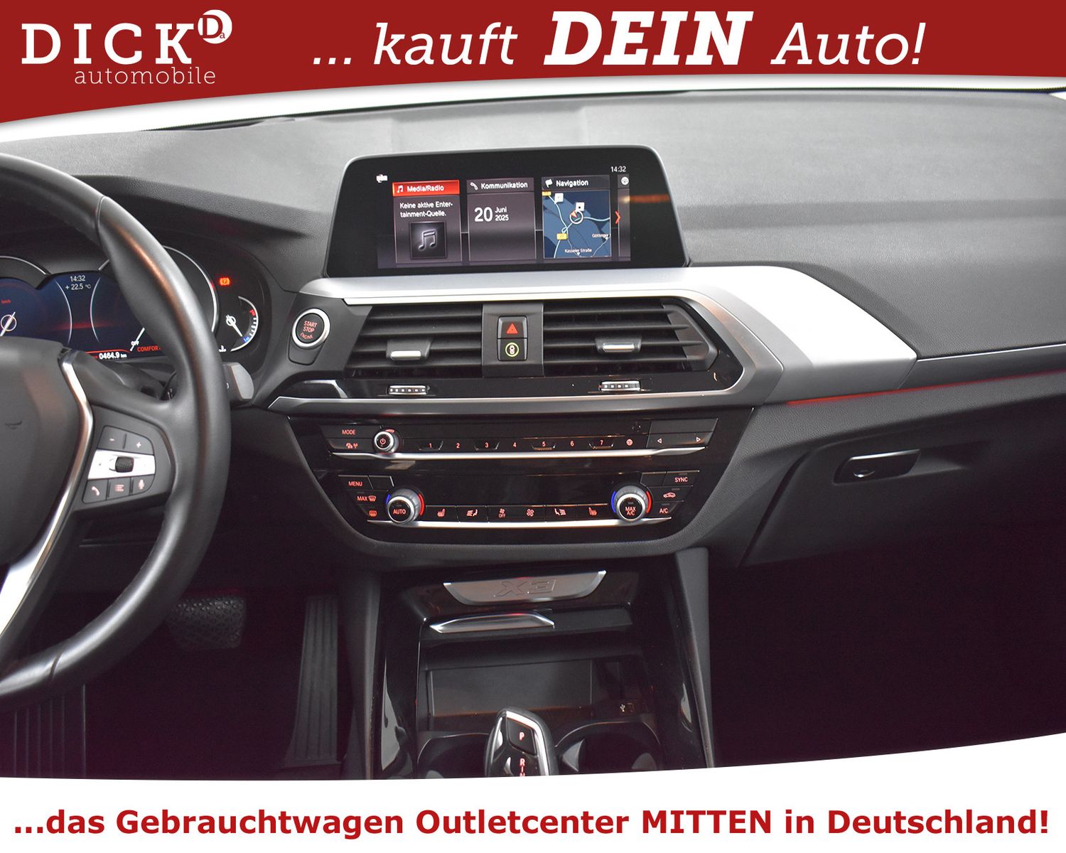 BMW X3 20d xDr Aut Advan NAVI+LED+SHZ+HEAD+TEMP+LC+M - Image 14