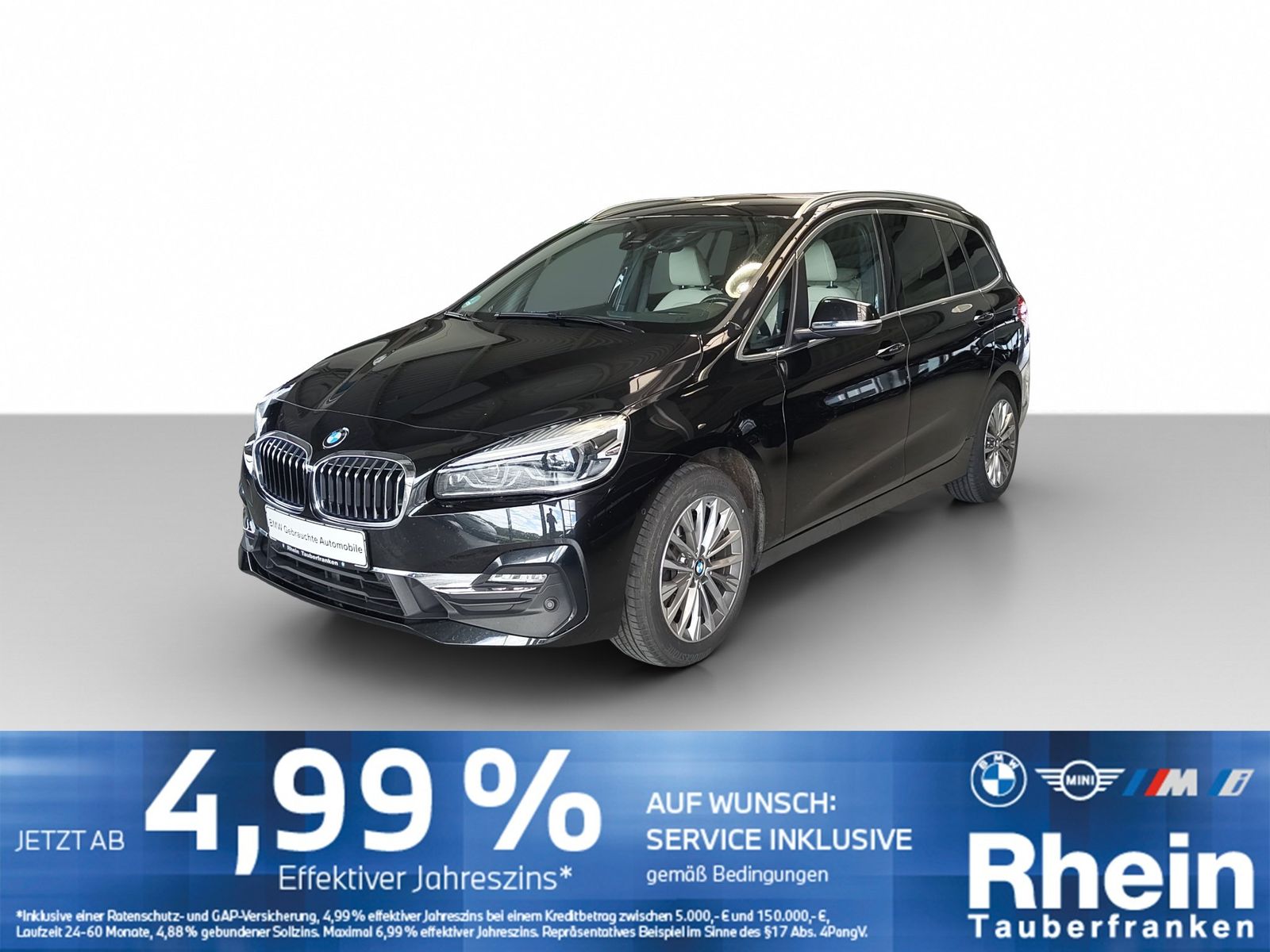 BMW 220d xDr Gran Tourer Luxury ACC+/HUD/LHZ/CAM/MEM