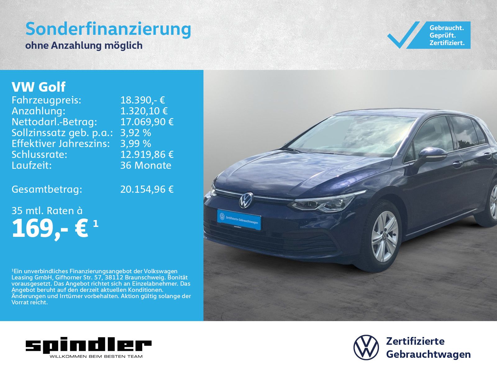 Volkswagen Golf VIII Life 1.5 TSI/ Navi, CarPlay, LED+, RFK