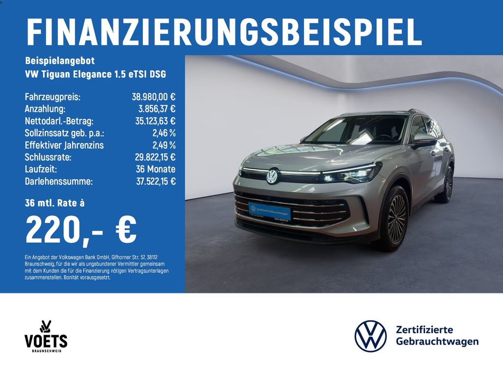Tiguan Elegance 1.5 eTSI DSG AHK+AreaView+SHZ