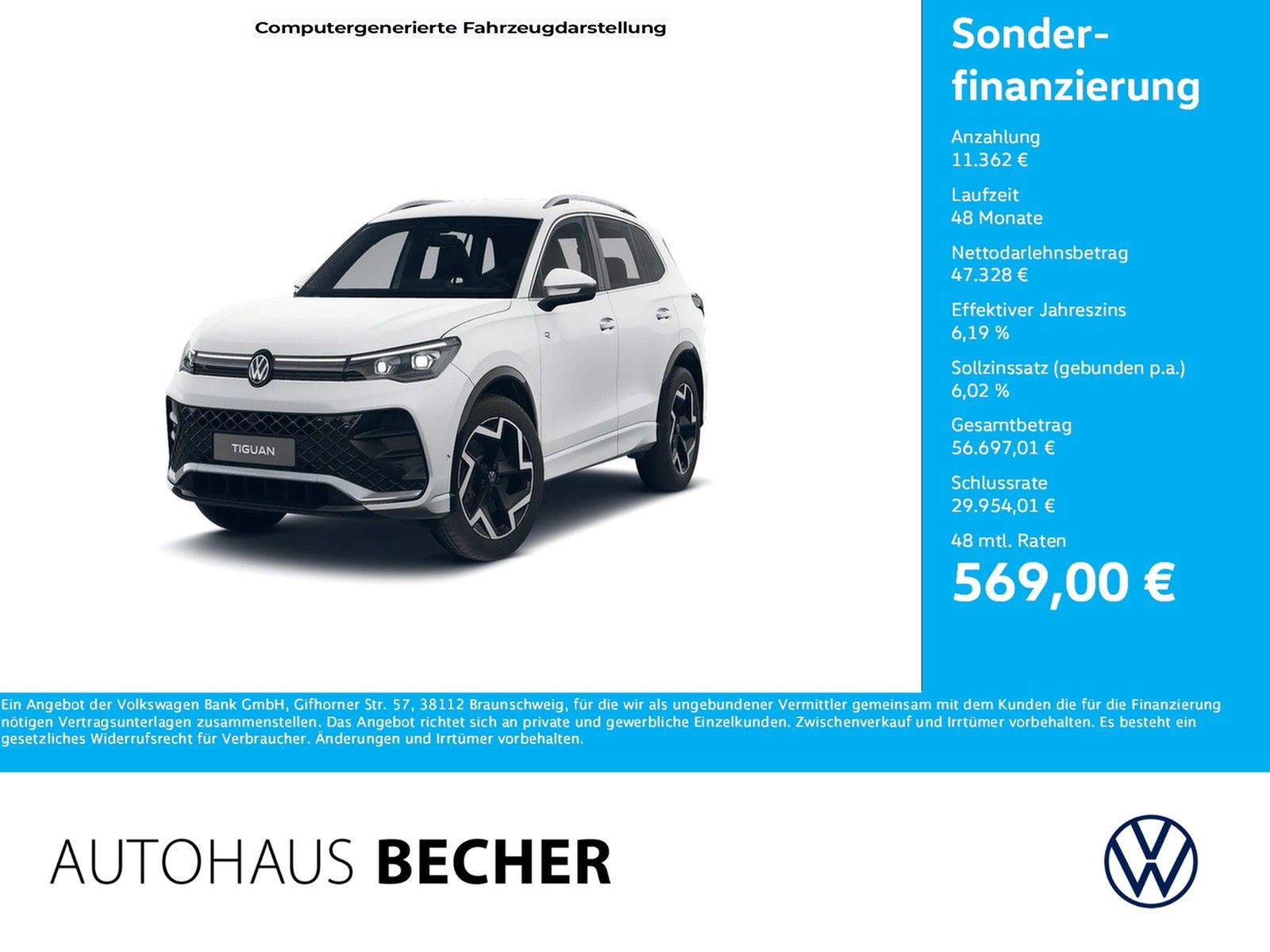 Volkswagen Tiguan R-Line 2.0 TSI 4MOTION DSG /AHK/CarPlay/M