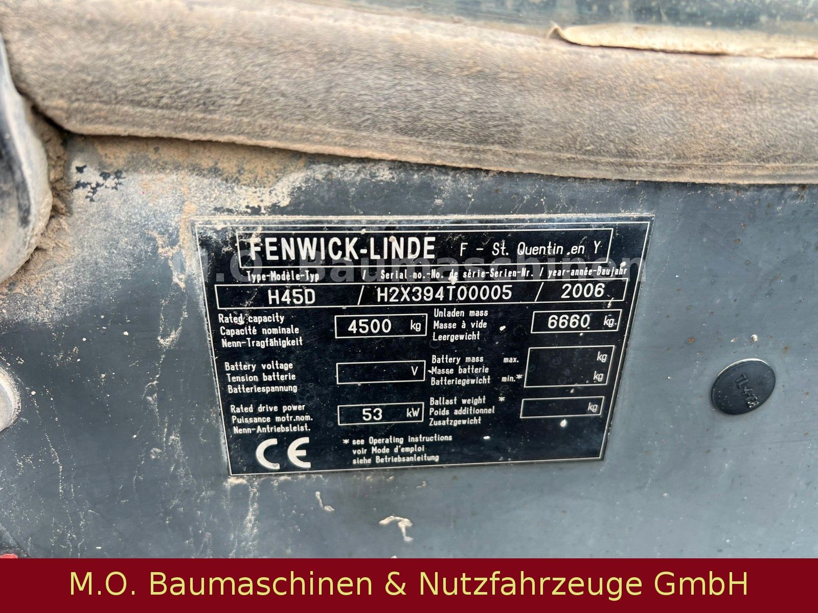 Fahrzeugabbildung Linde H 45 T  / SS / ZV/Duplex/