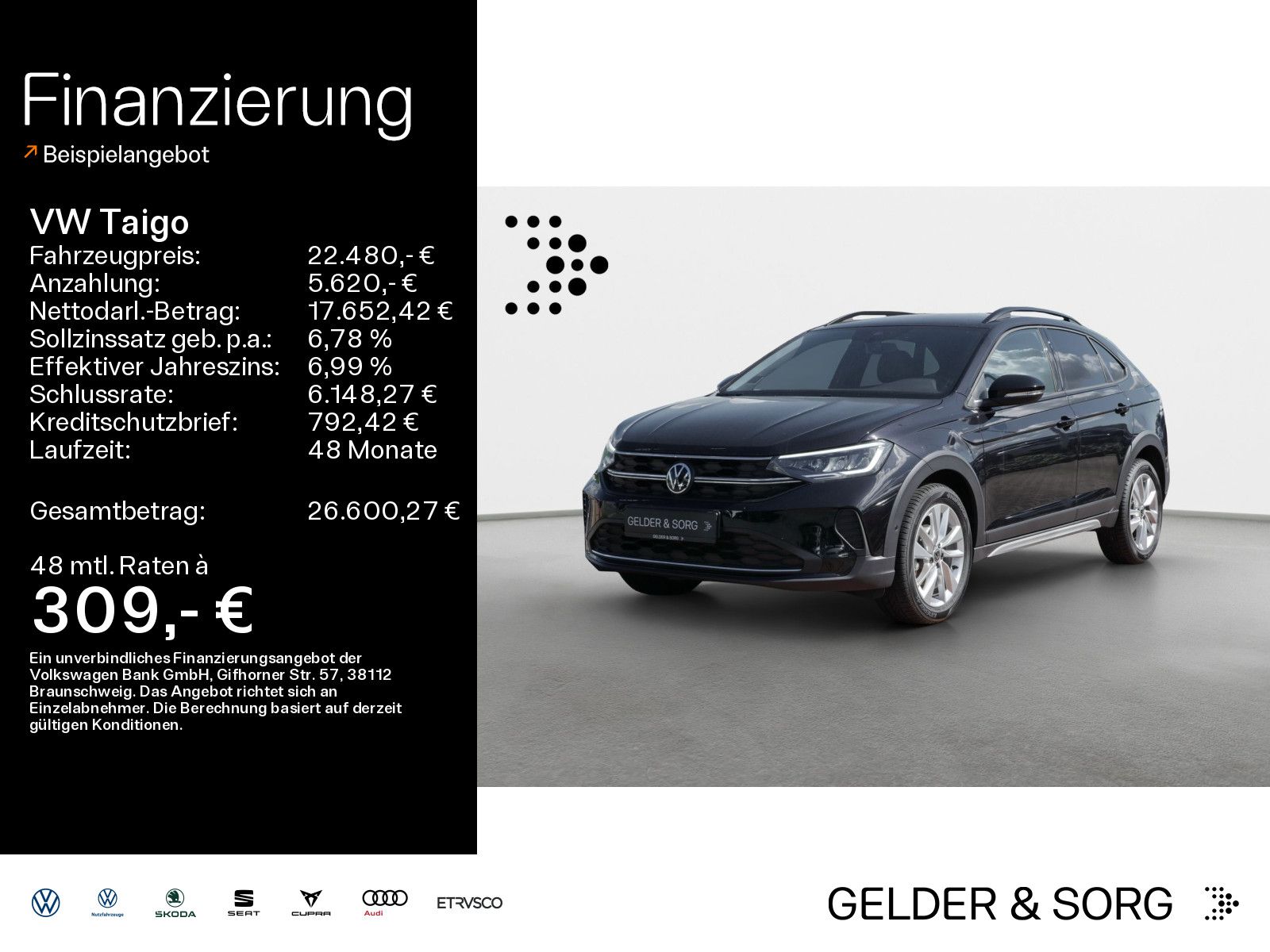 Volkswagen Taigo 1.0 TSI Goal*Navi*DAB+*ACC*Digital