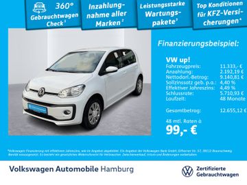 Volkswagen Leasingangebot: Volkswagen up! 1.0 5-Gang Klima Sitzhzg Ganzjahresreifen