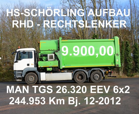 MAN TGS 26.320 RHD RECHTSLENKER HS-SCHÖRLING