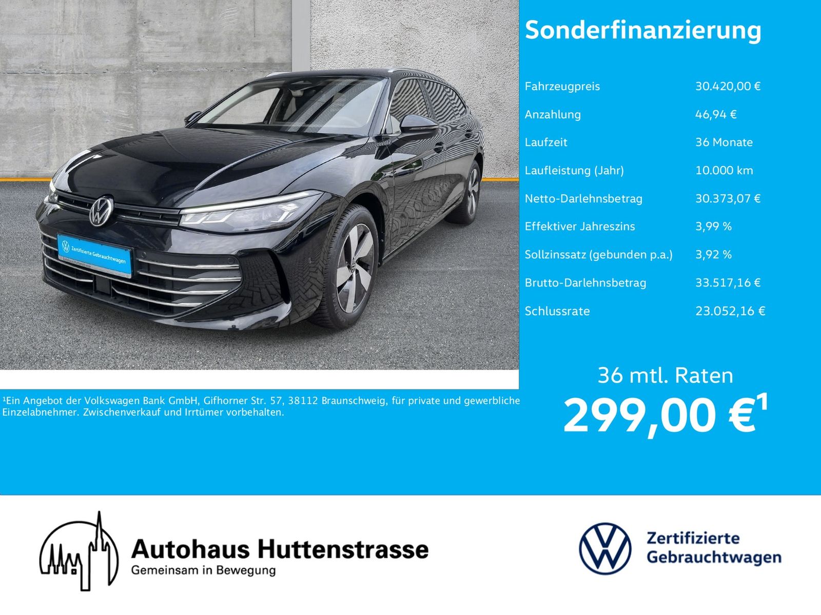 Volkswagen Passat Variant 1.5 eTSI DSG Business AHK Massage