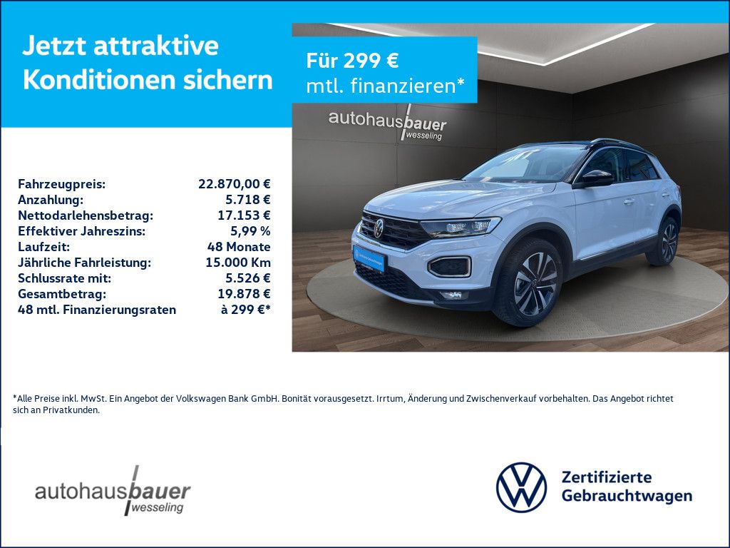 Volkswagen T-Roc 2.0l TDI United *LED,SHZ,APP,NAV,2-Zonen K