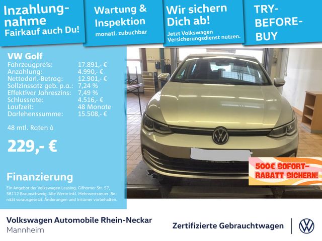 Volkswagen Golf VIII 1.5 TSI Life Navi PDC LED uvm