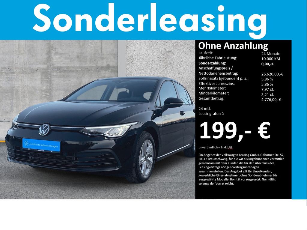 Volkswagen Golf VIII 2.0 TDI DSG Life AHK LED NAVI APP