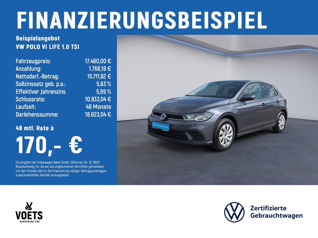 POLO VI LIFE 1.0 TSI LED+NAVI+KLIMA+APP-CONNECT+