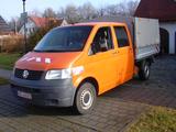 Volkswagen T5 2,5 TDI DoKa Pritsche Pl,LR,Klima,ZV,AHK,6-Si - Volkswagen T5: Lr