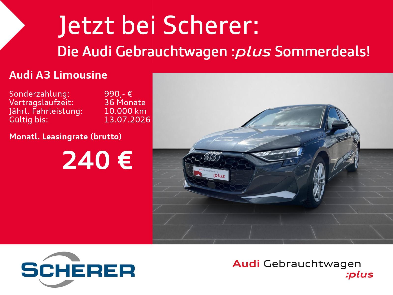 Audi A3 Limousine advanced 35 TFSI S tronic LED NAVI