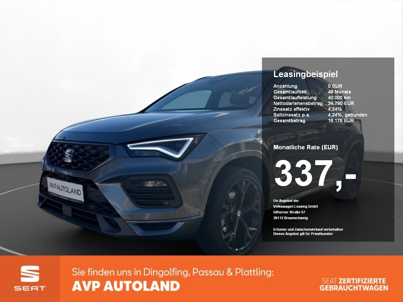 Seat Ateca 2.0 TDI DSG FR Black Edition | AHK | ACC |