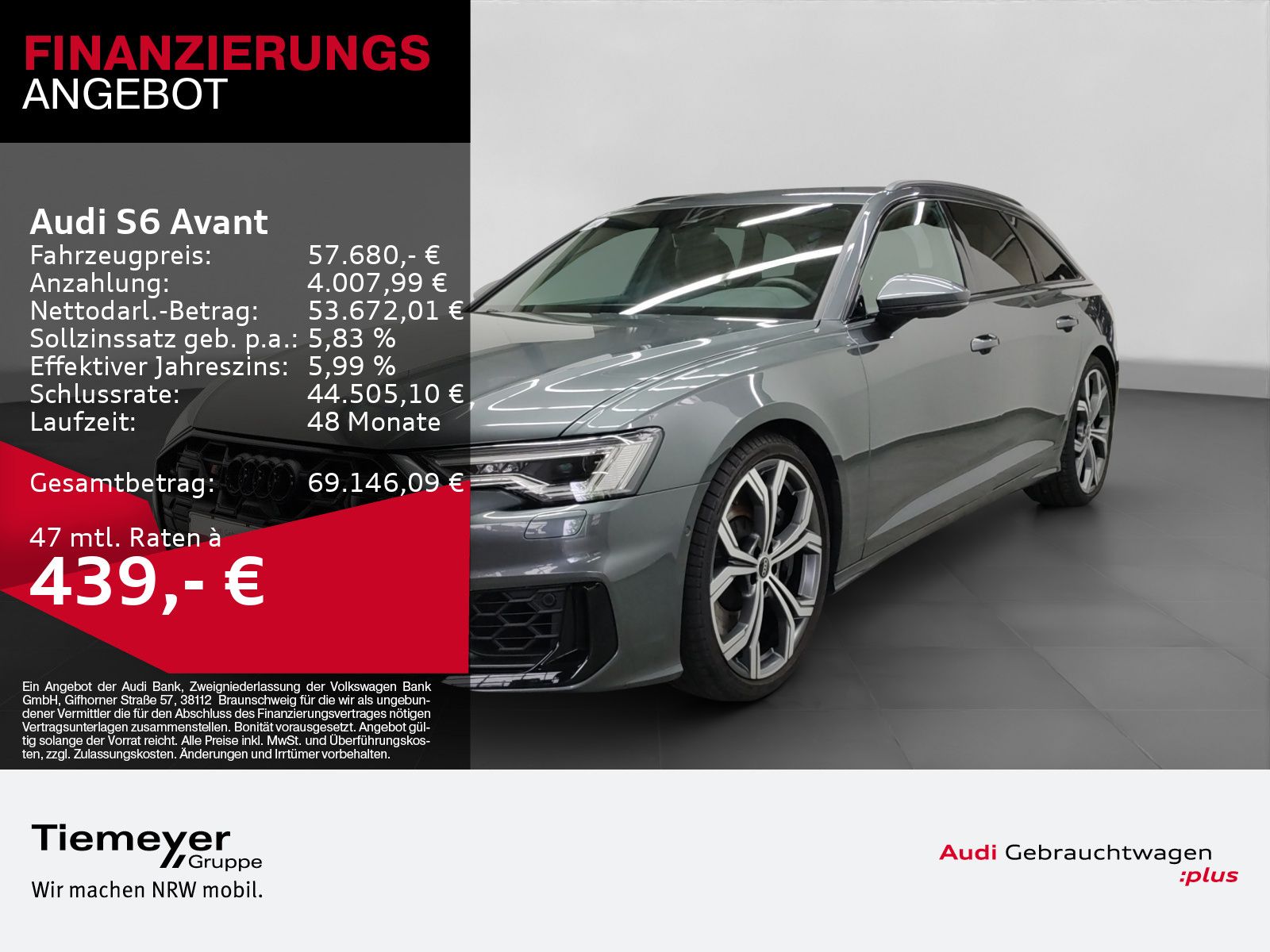 AUDI S6 Avant TDI Q OPS+ MATRIX LM21 BuO VIRTUAL+