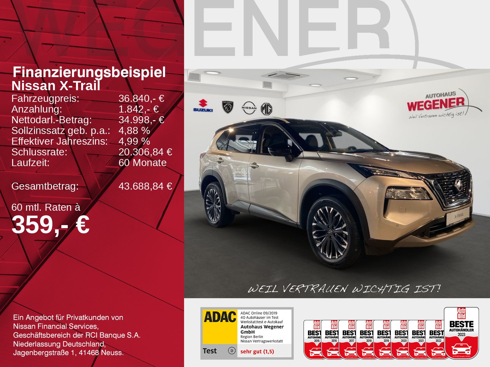 Nissan X-Trail N-Connecta 1.5 AT 360CAM NAVI CarPlay imagem 2