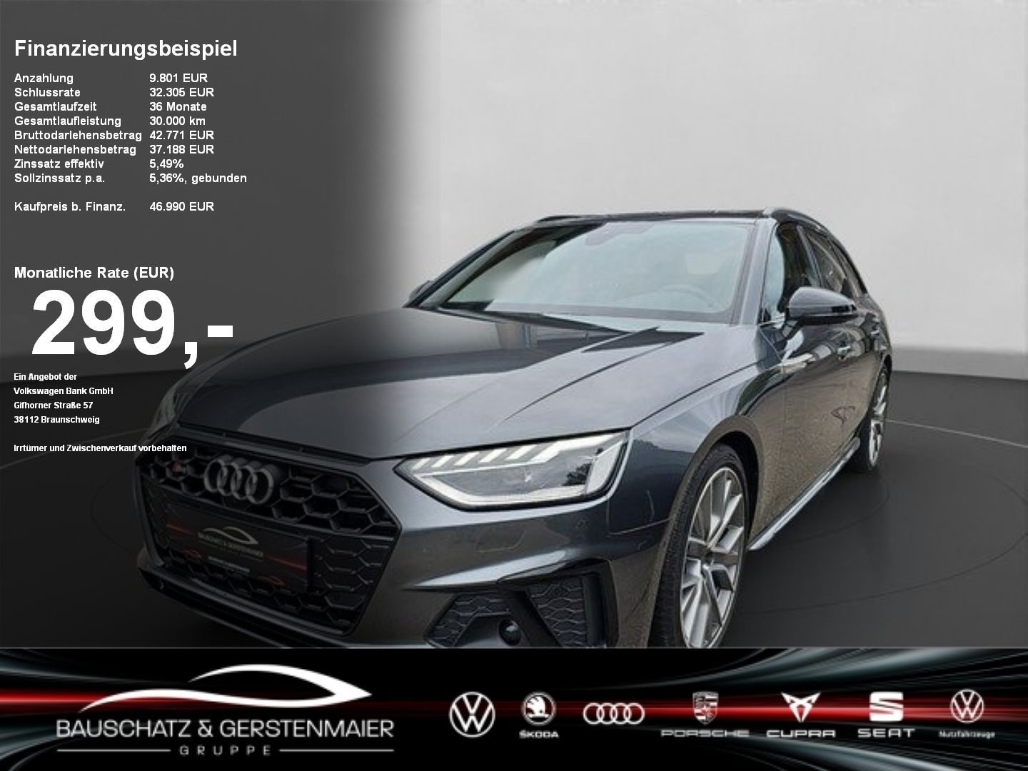 AUDI S4 Avant 3.0 TDI quattro *PANO*MATRIX*B&amp;O*OPTIK*
