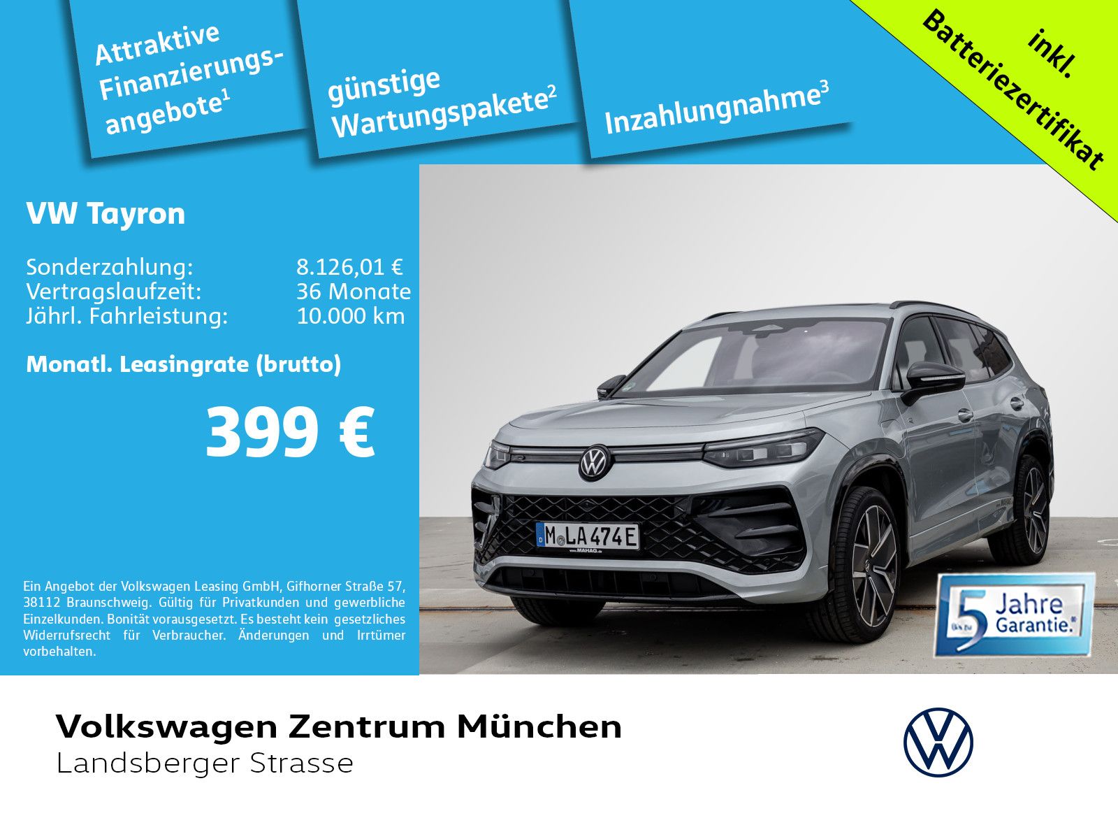 Volkswagen Tayron R-Line 1,5 TSI eHybrid BlackStyle AHK ACC imagem 2