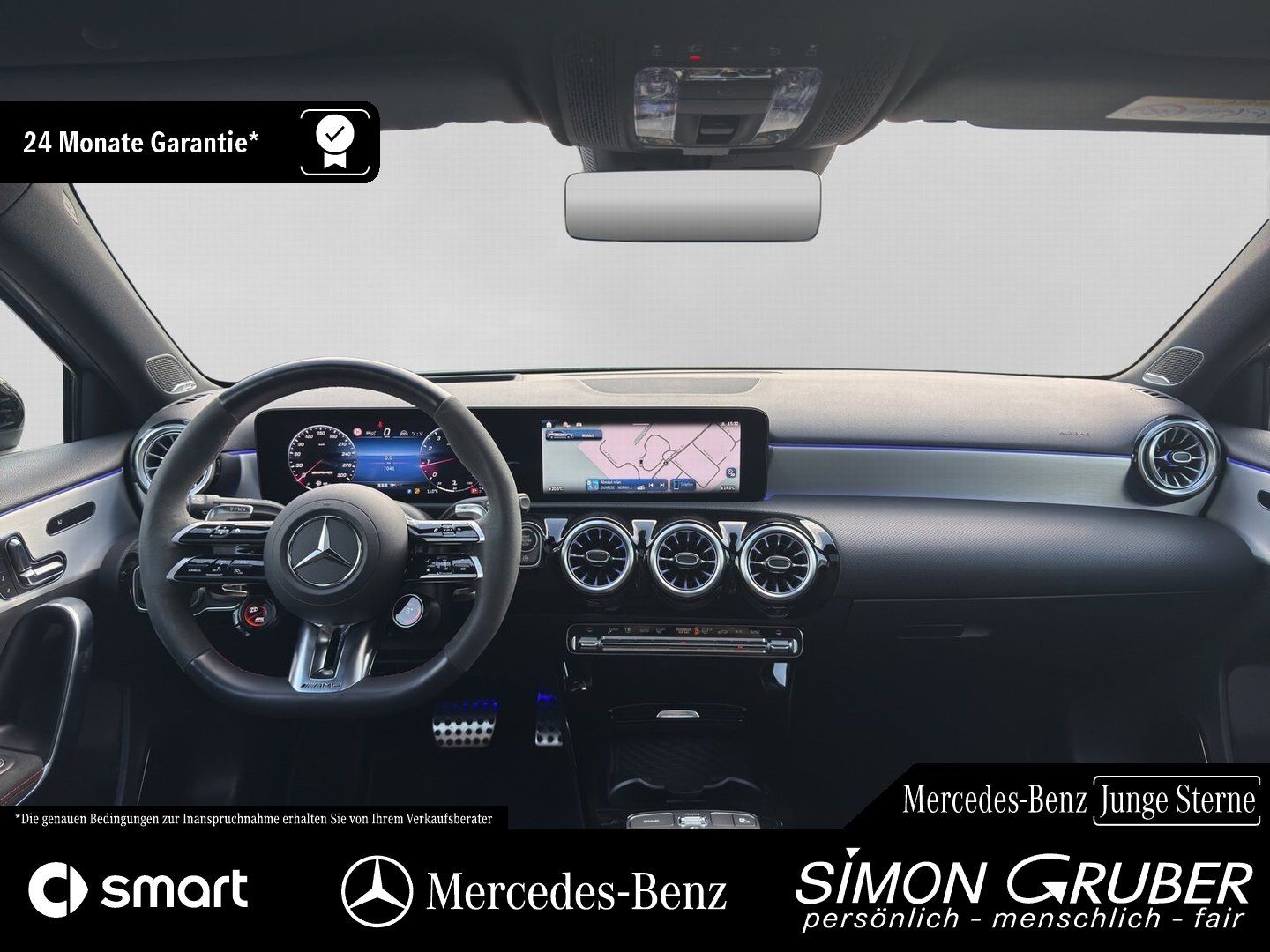 Fahrzeugabbildung Mercedes-Benz A 45 S 4M AMG Night Pano Burm HUD MBeam 360 Memo