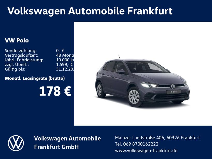 Polo Life 1,0 l 59 kW (80 PS) 5-Gang