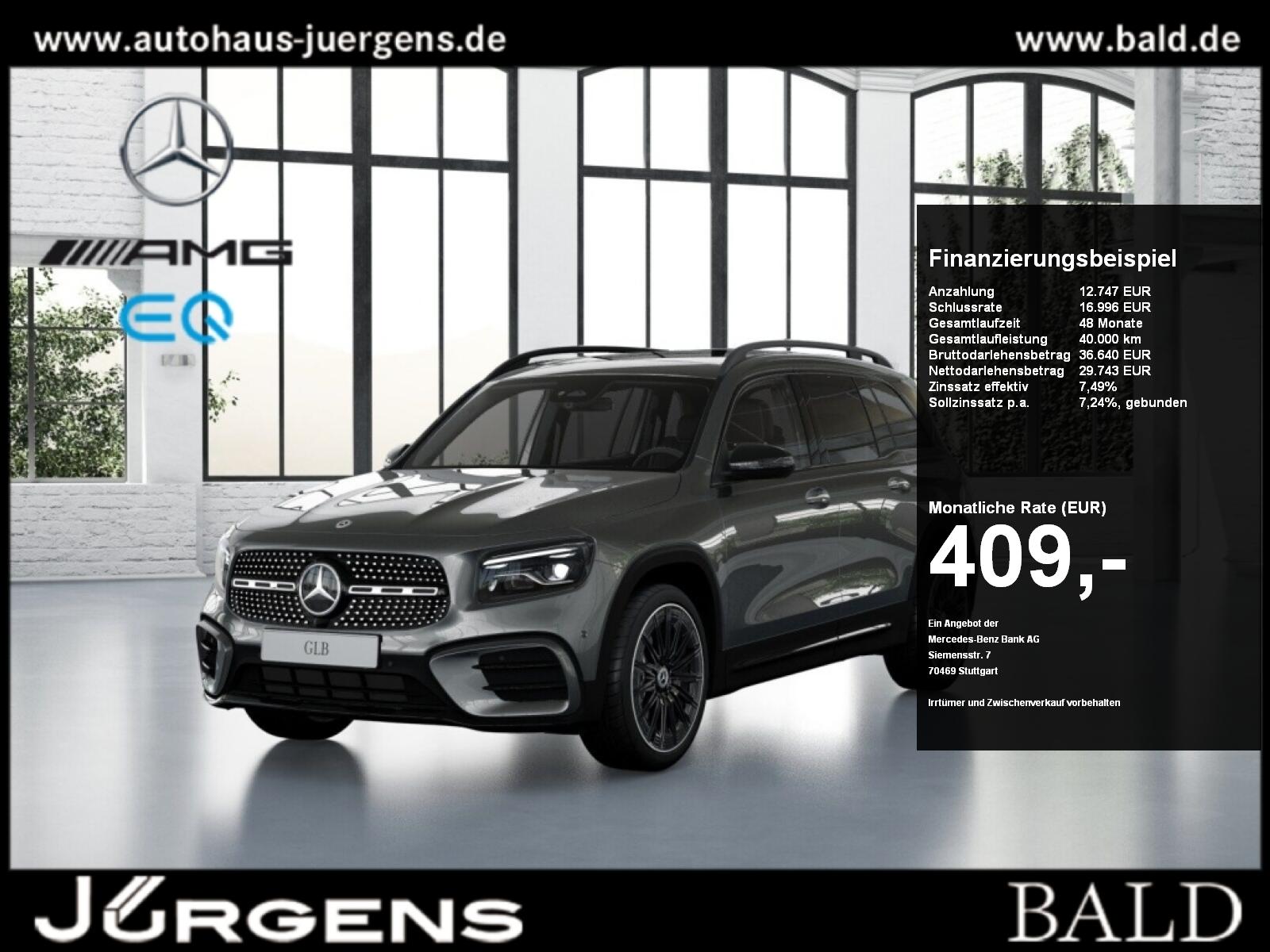 Mercedes-Benz GLB 200 AMG-Sport/MLB/Cam/Pano/AHK/Night/Keyl/19
