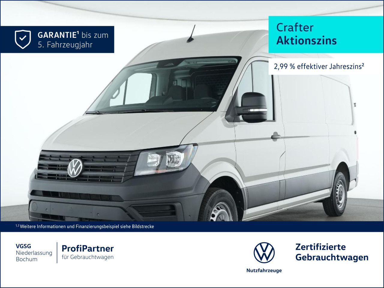 Volkswagen Crafter Kasten Mittel Navi Kamera PDC Klima