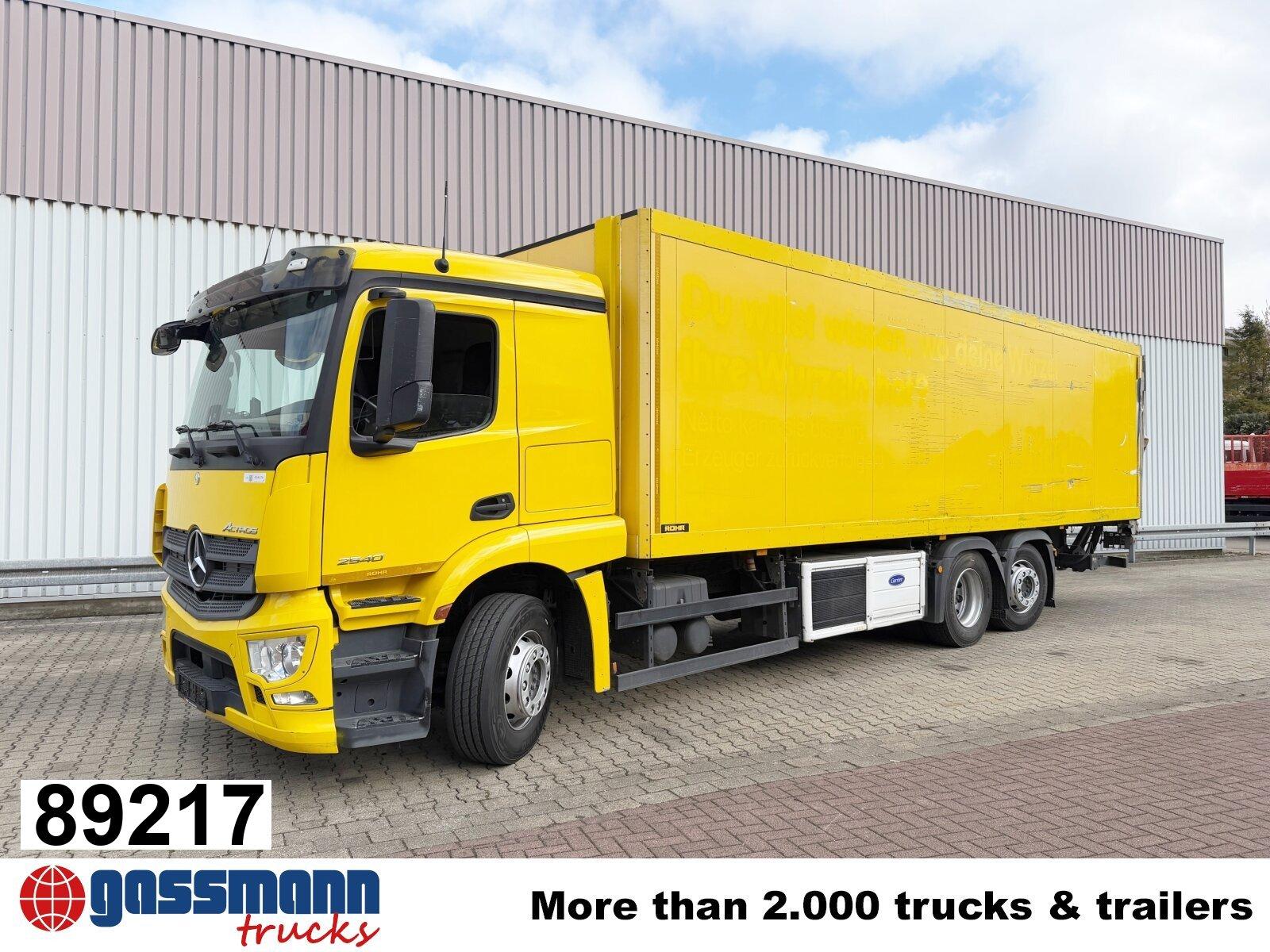 Mercedes-Benz Actros 2540 L 6x2, Lenk-/Liftachse, Kühlkoffer,
