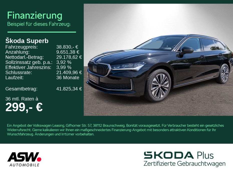 Superb Combi Selection 2.0 TDI DSG Navi LED AHK