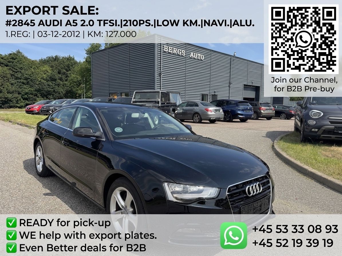 Audi Audi A5 2.0 TFSI.|210PS.|LOW KM.|NAVI.|ALU.|#2845