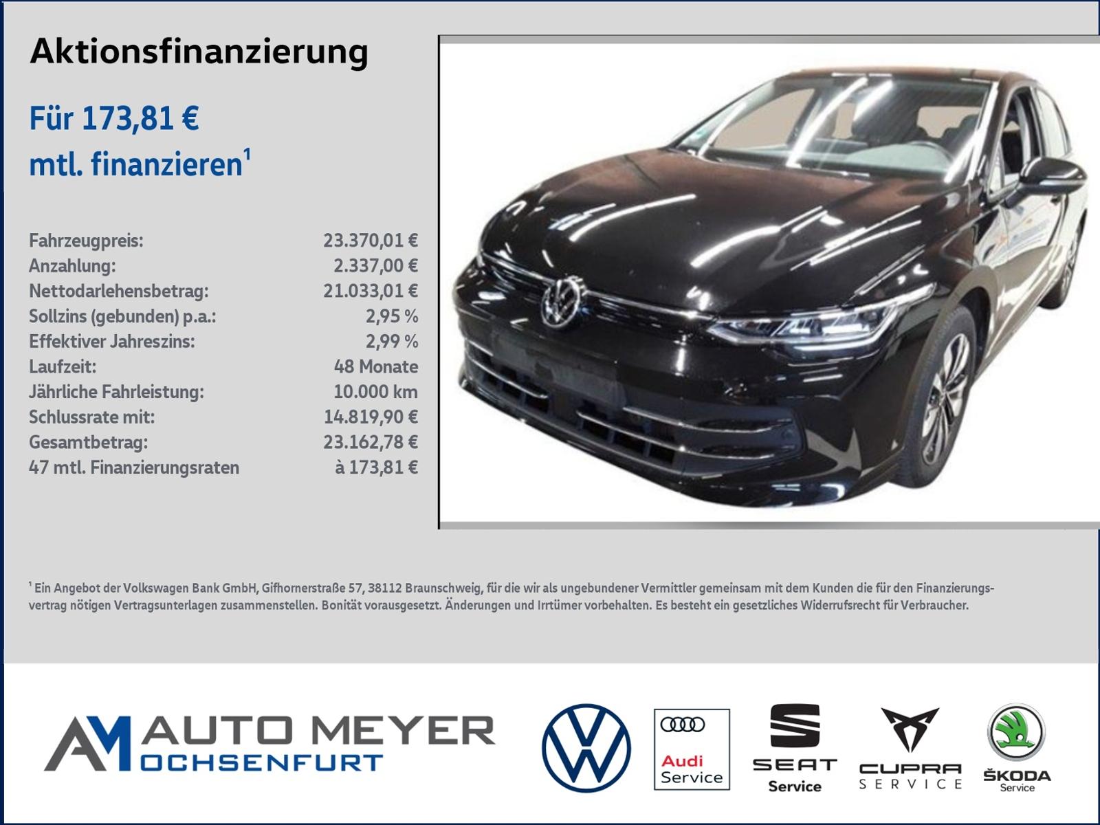 Volkswagen Golf VIII GOAL 1.5 TSI AHK Kamera Travel Assist