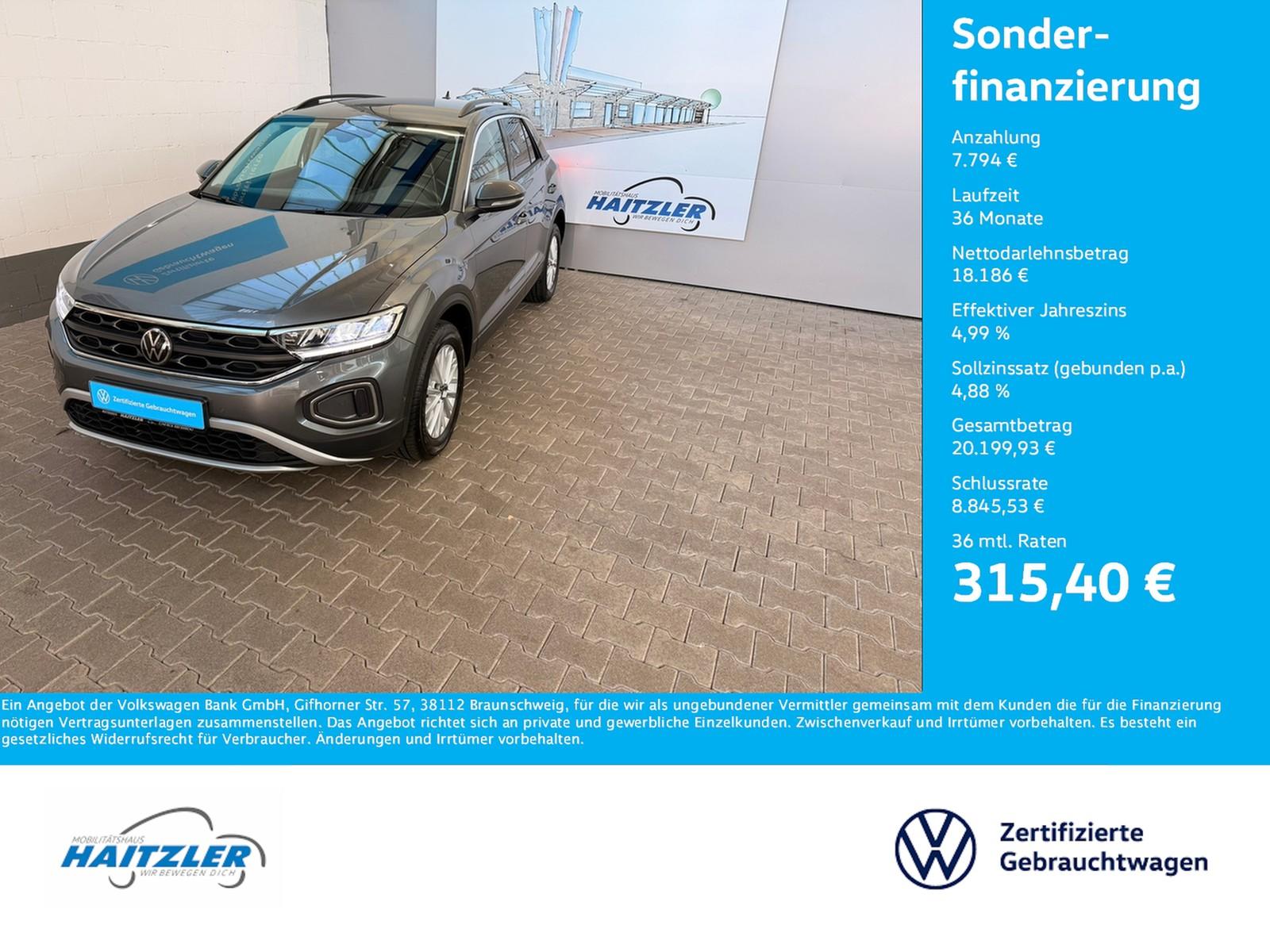 Volkswagen T-Roc Life 1.5 TSI DSG AHK + Kamera + Navi + ACC