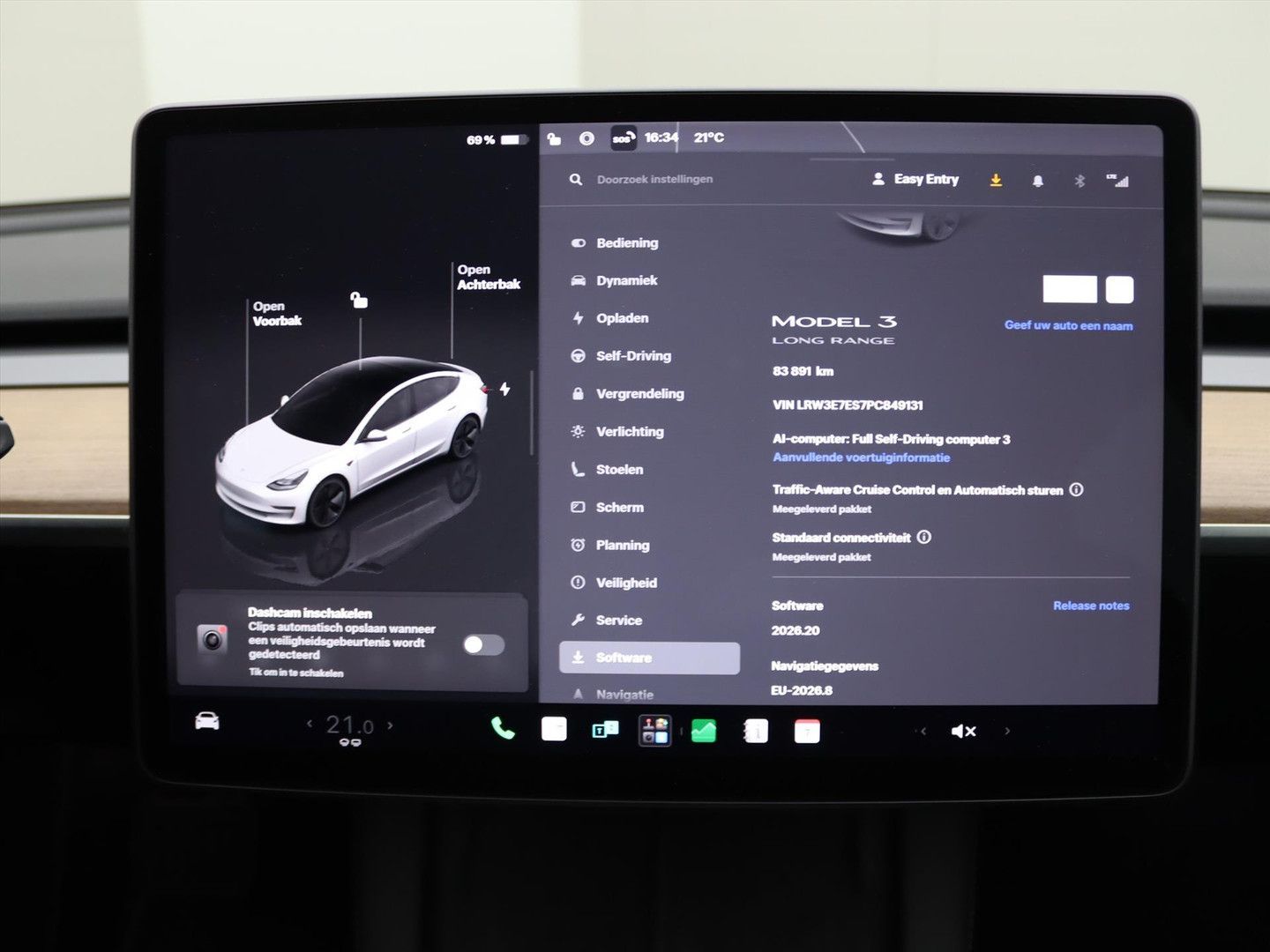 Tesla Model 3 Long-Range RWD 299pk [ AMD RYZEN+WARMTEP imagem 2