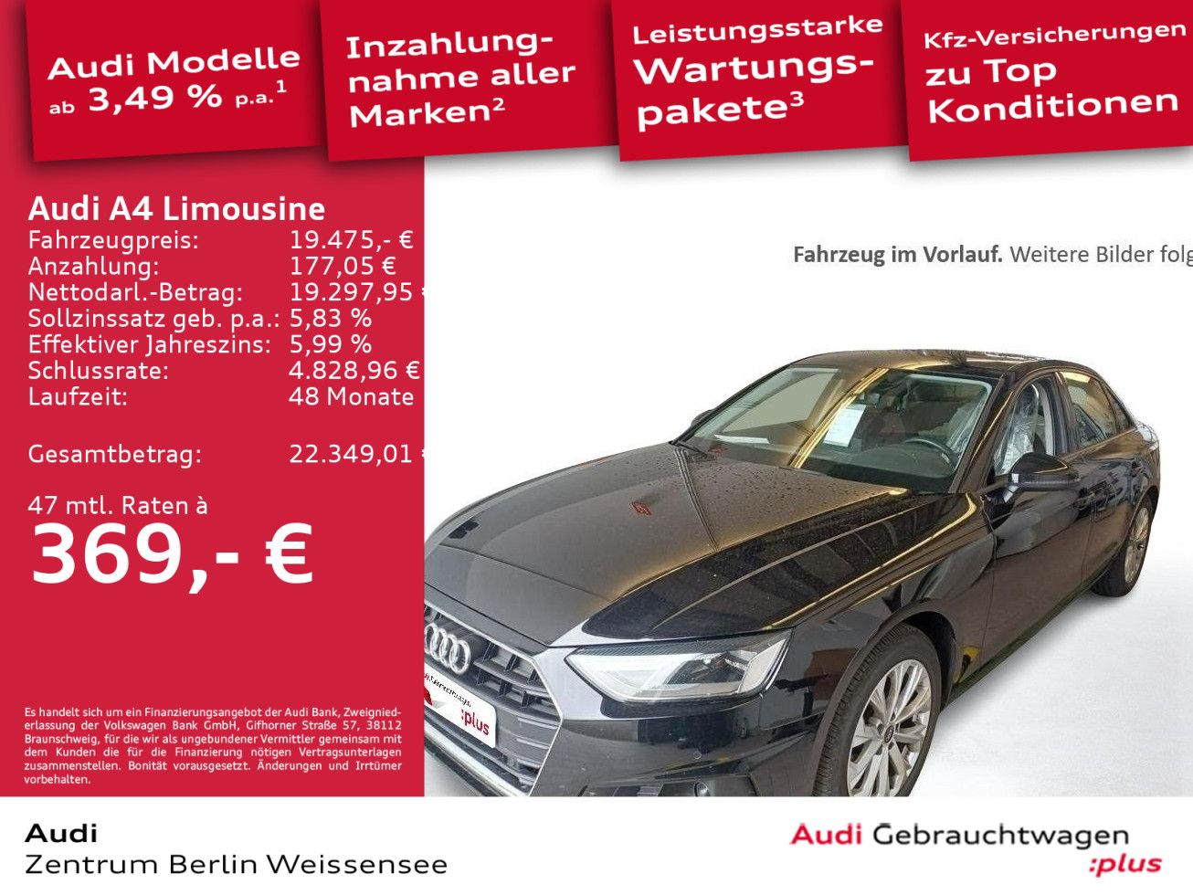 Audi A4 Limousine 2.0 TDI S-TRO*NAVI*KLIMA*PDC*ZVR** imagem 2