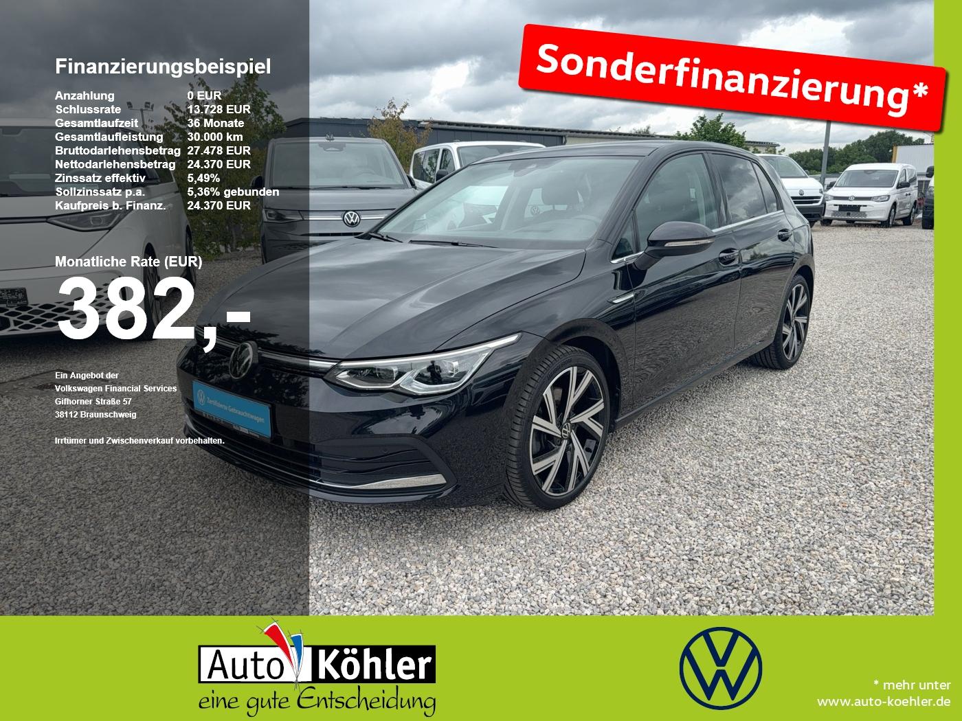 Volkswagen Golf Style 4Motion DSG Matrix/Pano/CarPlay/Black
