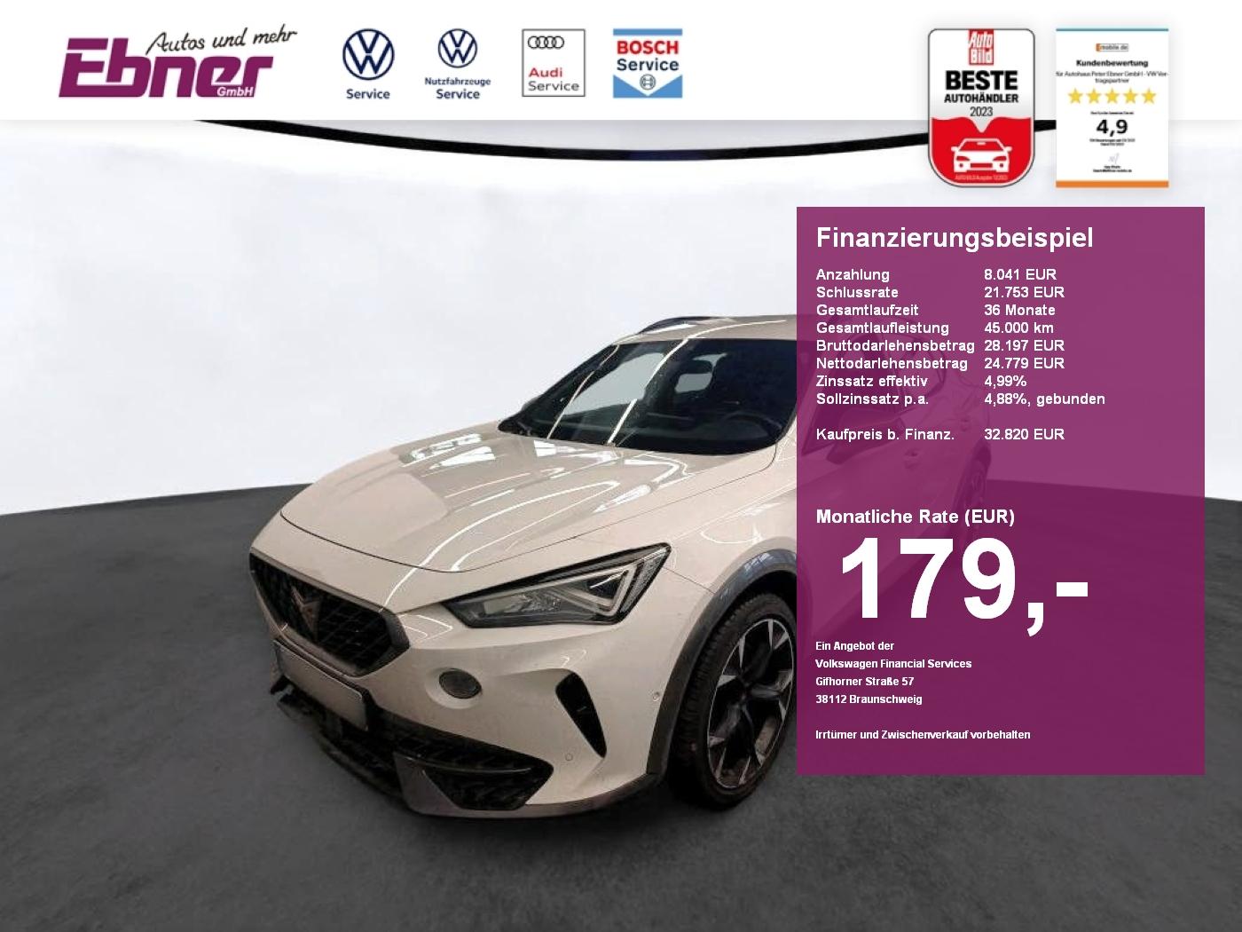 Cupra Formentor VZ 4Drive 310PS DSG ACC+KAMERA+KEYLESS