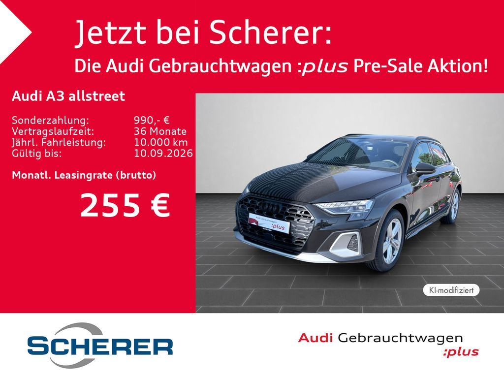 Abbildung Leasingangebot Audi A3 allstreet 35 TFSI ACC NAVI+ AHK KAMERA