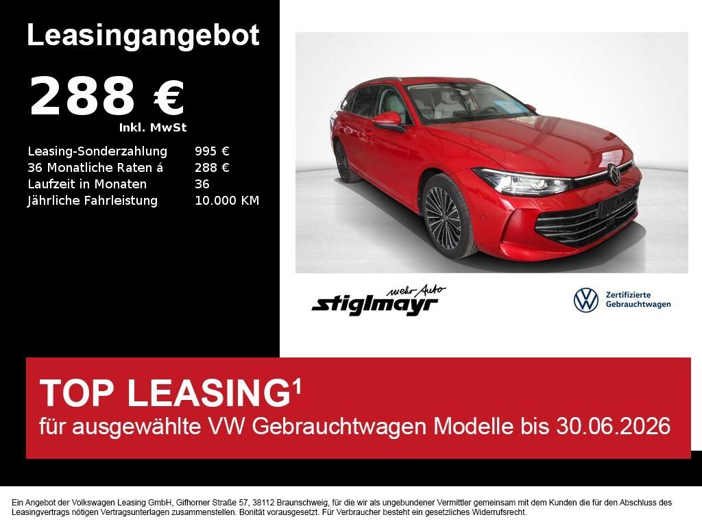 Volkswagen Passat Elegance 1.5 TSI eHybrid DSG +AHK+DCC