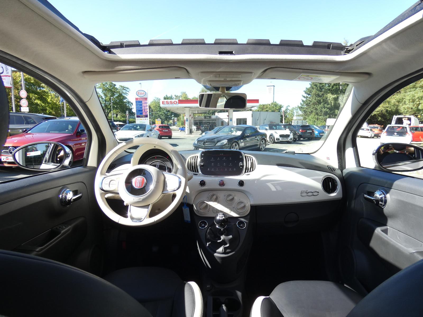 Fiat 500 Anniversario Glas-Schiebedach LED NAVI PDC