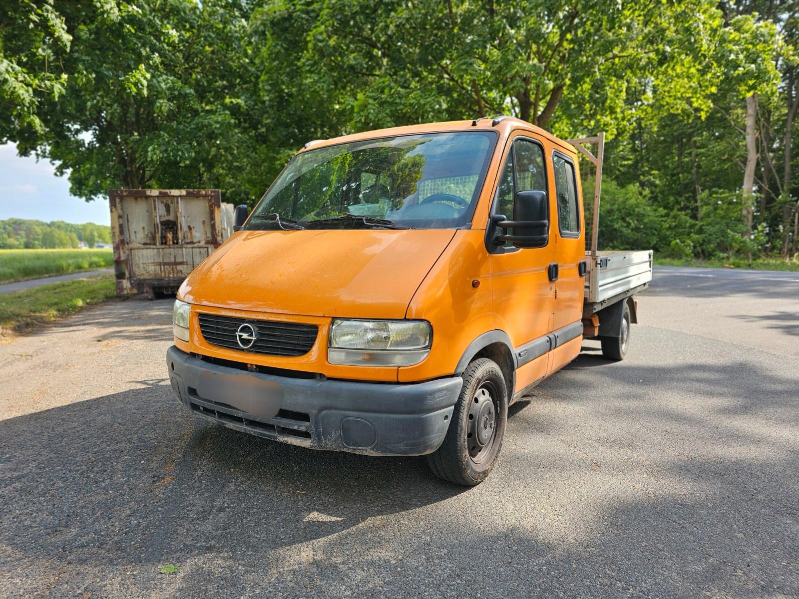 Opel Movano DoKa 2.8 DTI Lange ALU-Pritsche+Kran