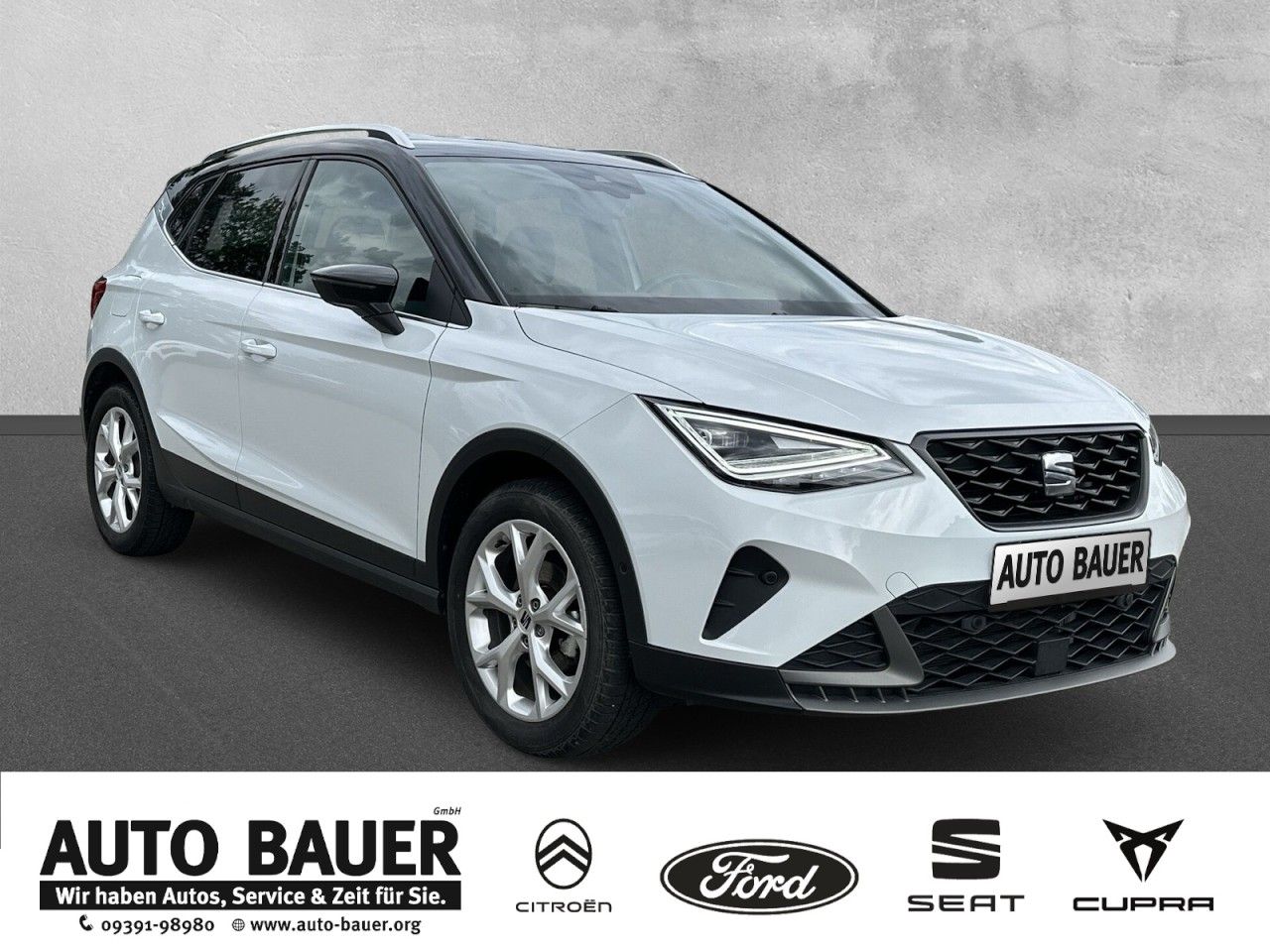 Fahrzeugabbildung SEAT Arona FR 1.0 TSI 110PS-Virtual-LED-AHK* - mit KI generiert/bearbeitet
