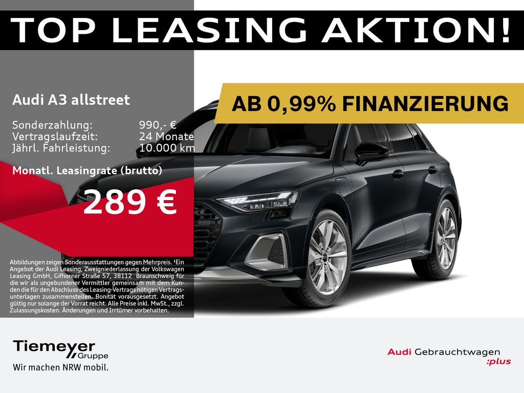 Audi A3 allstreet 40 TFSIe 2x S LINE SONOS LED LM8 AH